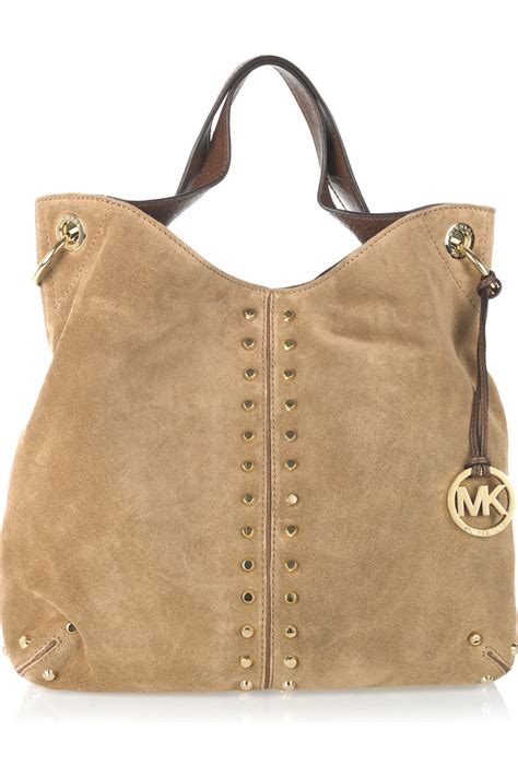 michael kors astor suede tote|astor leather tote bag.